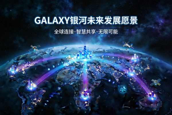 GALAXY银河未来发展愿景的全球连接图